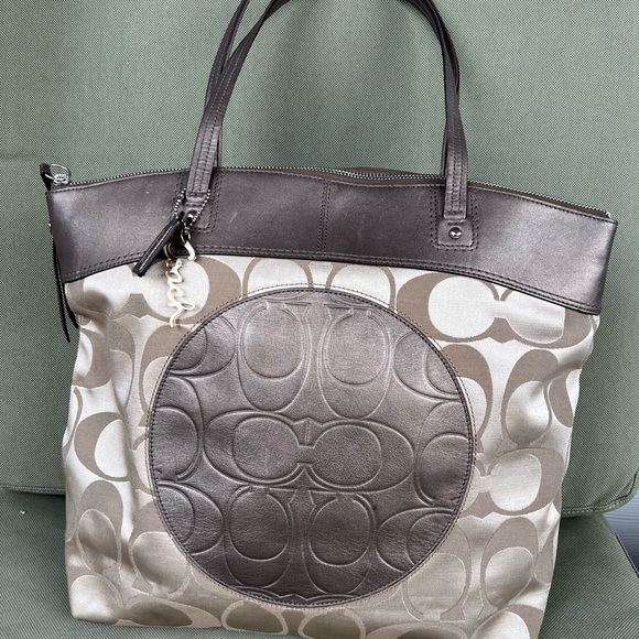 Womens Authentic COACH Laura Tote M1282-F18335 - Picture 1 of 6